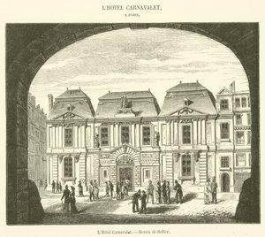 L'Hotel Carnavalet (उत्कीर्णन) द्वारा फ्रेंच स्कूल