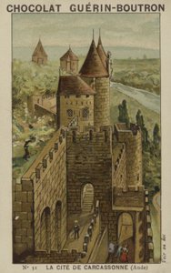 Carcassonne शहर, औड द्वारा फ्रेंच स्कूल
