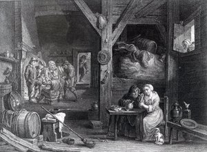 ला फ्यूम्यूज़, डेविड टेनियर्स द यंगर, 1786-1808 के बाद जीन बैप्टिस्ट पाटस द्वारा मुद्रित द्वारा फ्रेंच स्कूल
