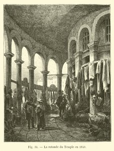 1840 में मंदिर का सड़ांध द्वारा फ्रेंच स्कूल