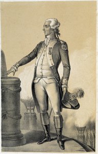 Lafayette (La fayette) - अल्बर्ट मौरिन द्वारा "" फ्रांसीसी क्रांति की ऐतिहासिक गैलरी "" में द्वारा फ्रेंच स्कूल