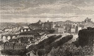 लवल - मायेन - पेज़ डे ला लॉयर - वीए माल्ट-ब्राउन द्वारा "इलस्ट्रियस फ़्रांस: भूगोल, इतिहास, सांख्यिकीय प्रशासन" में उत्कीर्णन। १८८४ द्वारा फ्रेंच स्कूल