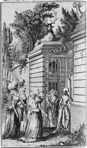 Le Parc aux Cerfs, Louis XV के रॉयल हेवन का गेटवे (1710-74), मैडम डी पोम्पडौर (1721-64) द्वारा प्रबंधित द्वारा फ्रेंच स्कूल