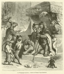 Le Temoignage du Lievre (उत्कीर्णन) द्वारा फ्रेंच स्कूल
