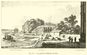 1650 में Quai des Tuileries द्वारा फ्रेंच स्कूल
