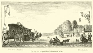 1760 में Quai des Tuileries द्वारा फ्रेंच स्कूल