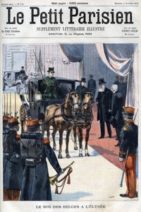 बेल्जियम के राजा लियोपोल्ड II ने 1900 में L'Elysee में प्राप्त किया - "Le Petit Parisien" में द्वारा फ्रेंच स्कूल
