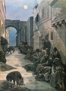 इथियोपिया में लेपर्स, 1898 द्वारा फ्रेंच स्कूल