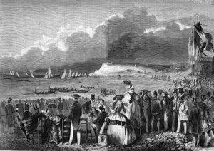 1857 में ले हावरे के रेगाटा। द्वारा फ्रेंच स्कूल