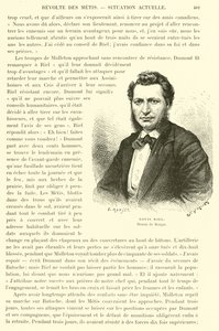 लुई Riel, कनाडाई राजनेता और कनाडाई प्रशंसा के मेटिस लोगों के नेता द्वारा फ्रेंच स्कूल