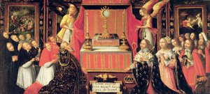 लुई तेरहवें (1601-43) ऑस्ट्रिया के एनी (1601-66) स्पेन के इन्फेंटा और पवित्र संस्कार से पहले गैस्टन डी फ्रांस (1608-60) ड्यूक ऑफ ऑरलियन्स द्वारा फ्रेंच स्कूल