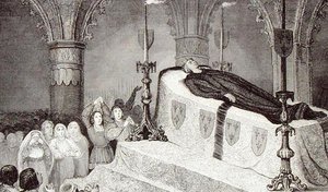 लुई XII (1462-1515) कोलार्ट द्वारा 'हिस्टोइरे डी फ्रांस' से उनके अंतिम संस्कार पर लोगों के पिता, c.1840 (उत्कीर्णन) प्रकाशित द्वारा फ्रेंच स्कूल