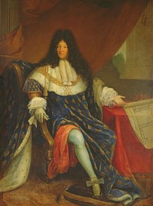 लुई XIV (1638-1715) सेंट-साइर के रॉयल हाउस की एक योजना का आयोजन