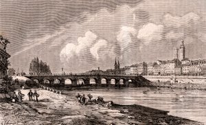 मैकॉन - बौर्गोगेन-फ्रैंच-कॉम्टे - वीए माल्ट-ब्राउन द्वारा "शानदार फ्रांस: भूगोल, इतिहास, सांख्यिकीय प्रशासन" में उत्कीर्णन। १८८४ द्वारा फ्रेंच स्कूल