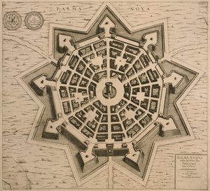 पलामनोवा का नक्शा, लेस विलेस डे वेनेटी से, 1704, हेग में रटगर्ट अल्बर्ट्स द्वारा प्रकाशित