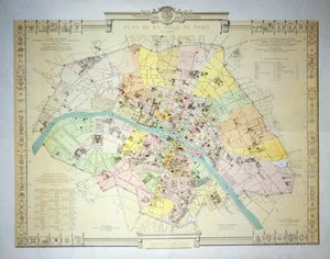 1789, 1887 में पेरिस का नक्शा