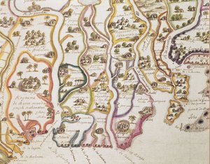 अफ्रीका के तट का नक्शा और गाम्बिया नदी, 1622
