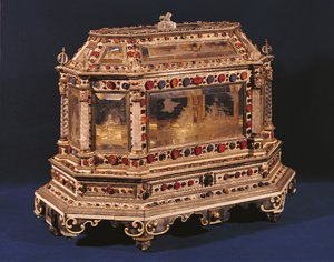 विवाहित कॉफ़र, 1753 (हाथी दांत, तामचीनी, क्रिस्टल और अर्द्ध कीमती पत्थर)
