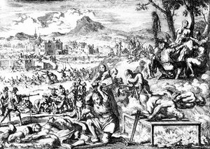 1644 में आयरलैंड में नरसंहार, c.1685 द्वारा फ्रेंच स्कूल