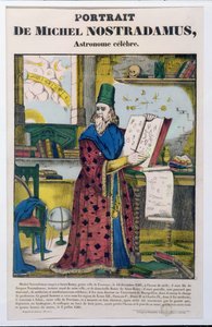 मिशेल नोस्ट्राडेम (नास्त्रेदमस) (1502-66) c.1840 द्वारा फ्रेंच स्कूल