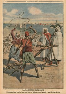 मोरक्को की बर्बरता, हड़ताल पर जाने वाले नाविकों के साथ कैसा बर्ताव किया जाता है, &39;ले पेटिट जर्नल&39; का उदाहरण