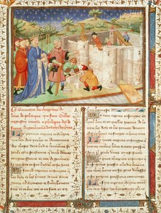 सुश्री 1015 fol.1 किंग्स और प्रिंसेस की सरकार से चित्रण द्वारा फ्रेंच स्कूल