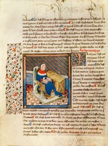 Ms 316 fol.3 लेस डिट्स मोराक्स डे फिलोसोफी से अपनी डेस्क पर एक दार्शनिक द्वारा फ्रेंच स्कूल