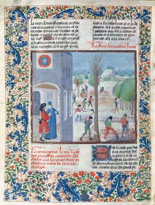 वर्ष के प्रत्येक महीने के लिए सुश्री 5064 f.299v व्यवसायों, पिएत्रो डे क्रेस्केंज़ी (1230-132021) द्वारा Le Livre des Prouffitz Champestres का चित्रण। द्वारा फ्रेंच स्कूल