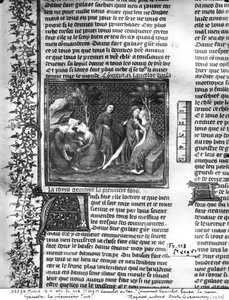 Ms Fr 118 fol.219v कैसे लांसलेट ने पहली बार लिव्रे डे मेसिर लैंसलेट डू लाक से गिनीव को चूमा। द्वारा फ्रेंच स्कूल