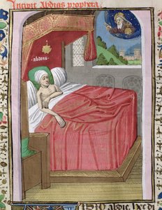 सुश्री H 7 fol.110v ओबद्याह की दृष्टि, जीन XXII की बाइबिल से द्वारा फ्रेंच स्कूल