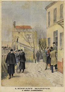 एक छोटे बच्चे की हत्या, फ्रांस, 1897 द्वारा फ्रेंच स्कूल