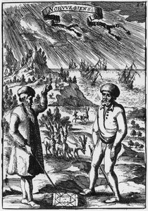 नार्वे, एलन मेनसन मैलेट द्वारा विश्वविद्यालयों के विवरण का चित्रण (1630-1706) प्रकाशित पेरिस, 1683 द्वारा फ्रेंच स्कूल