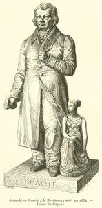 ओहमाच या ओमाच्ट, डे स्ट्रासबर्ग, मोर्ट एन 1834 (उत्कीर्णन) द्वारा फ्रेंच स्कूल