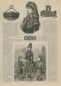 पेज ला मोड इलस्ट्र्री से, 1885 द्वारा फ्रेंच स्कूल