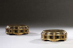 लुई XIV कास्केट की जोड़ी, c.1700-15 द्वारा फ्रेंच स्कूल