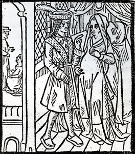 मास्टर पियरे पाटिलिन के द फारसे से पैटिलिन और गुइलमेट, c.1465 द्वारा फ्रेंच स्कूल