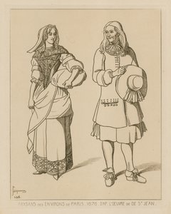 पेरिस के आसपास के क्षेत्र में किसान, 1676