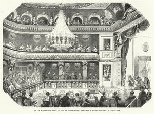 Trianon, Versailles में गरीब श्रमिकों के लाभ के लिए दिया गया प्रदर्शन द्वारा फ्रेंच स्कूल