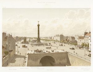 प्लेस डे ला बैस्टिल, 1841 द्वारा फ्रेंच स्कूल