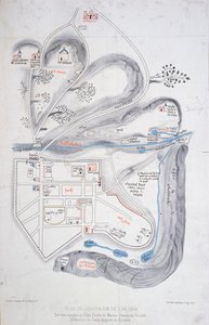 1308 में यरूशलेम के योजना, मैरिनो Sanuto देवताओं Torcello द्वारा पवित्र भूमि के लिए अभियान (c.1260-1338) की एक प्रतिकृति संस्करण से द्वारा फ्रेंच स्कूल