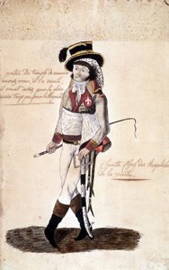 वेंडी के शाही नेता चेरेट डे ला कॉन्ट्री (1763-1796) द्वारा फ्रेंकोइस अथानसे (फ्रेंकोइस-अथानसे) का पूर्ण-लंबाई वाला चित्र - मुसी डोब्री, नैनटेस द्वारा फ्रेंच स्कूल