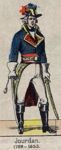 जीन बैप्टिस्ट, कॉम्टे जॉर्डन, फ्रांस के मार्शल (1762-1833) का पूर्ण-लंबाई वाला चित्र 19 वीं शताब्दी के अंत से एपिनल की छवि। द्वारा फ्रेंच स्कूल