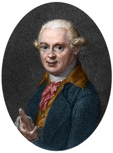जर्मन भूविज्ञानी अब्राहम गोटलॉब वर्नर (1750-1817) का पोर्ट्रेट द्वारा फ्रेंच स्कूल