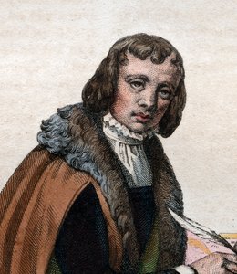 पोर्ट ऑफ़ एलेन चार्टियर (1385-1430), फ्रांसीसी कवि और राजनीतिक लेखक। द्वारा फ्रेंच स्कूल