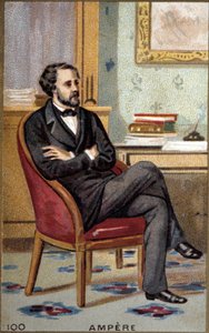 आंद्रे मैरी एम्पीयर (1775-1836), फ्रांसीसी भौतिक विज्ञानी का पोर्ट्रेट। द्वारा फ्रेंच स्कूल
