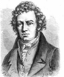 आंद्रे मैरी एम्पीयर (1775 - 1836) का पोर्ट्रेट, फ्रांसीसी भौतिक विज्ञानी - "" एल्बम डे ला साइंस में; प्रसिद्ध वैज्ञानिक; महान खोजें ”” ”1896। द्वारा फ्रेंच स्कूल