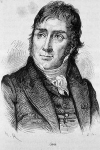 एंटोनी जीन ग्रोस (1771 - 1835) का पोर्ट्रेट, डेविड का शिष्य और फिर नेपोलियन का आधिकारिक चित्रकार - हेनरी मार्टिन द्वारा "" L'Histoire de France" में द्वारा फ्रेंच स्कूल