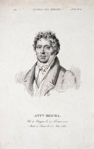 आर्टिस्ट जर्नल से एंटोनी रीचा (1770-1836) का चित्र द्वारा फ्रेंच स्कूल