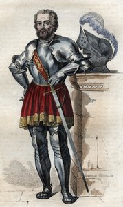 शेवेलियर डी बेयर्ड (1475-1524), फ्रांसीसी सैनिक का चित्र। द्वारा फ्रेंच स्कूल