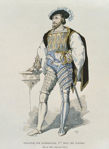 लोरेन के क्लाउड के पोर्ट्रेट (1496-1550) ड्यूक ऑफ़ गुइज़ द्वारा फ्रेंच स्कूल